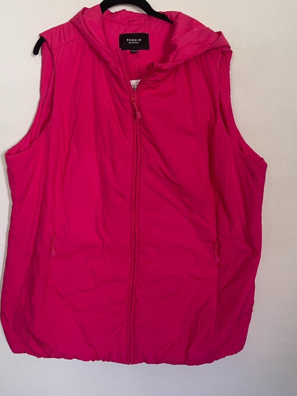 Torrid 2X 18-20 Pink Puffer Vest Outerwear New T8